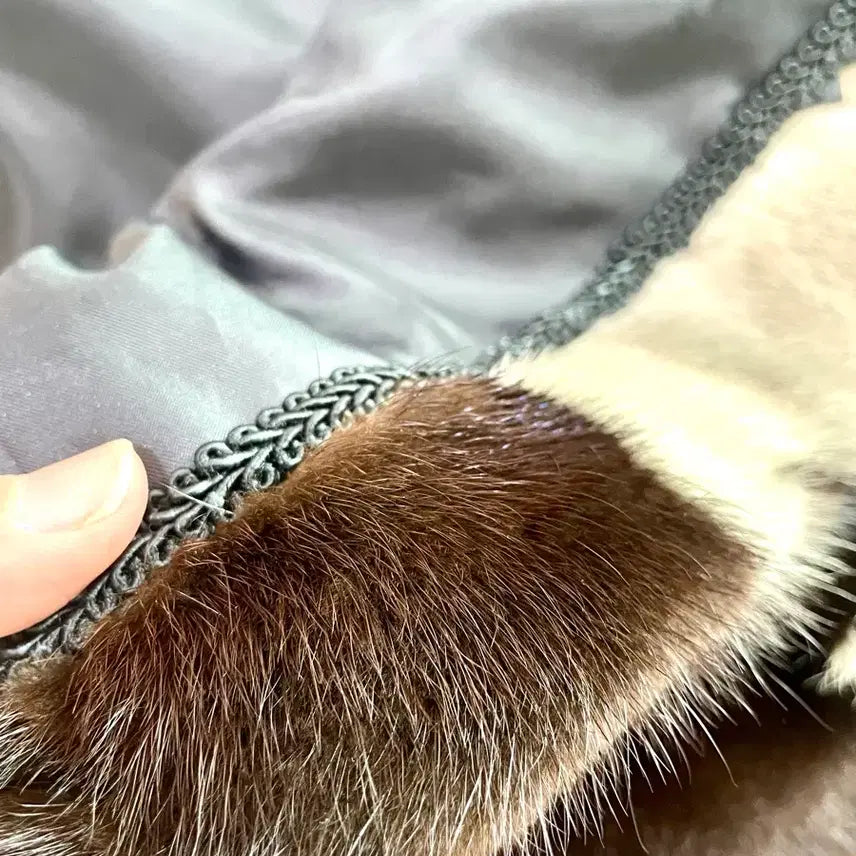 [BUNJANG] Horizontal Shawl Collar Mink Jacket / 호리젠탈 숄카라 밍크자켓