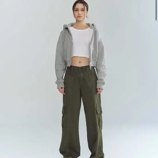 [BUNJANG] Lovers Tide Olive Cargo Pants / Lovers Tide 올리브 카고 바지