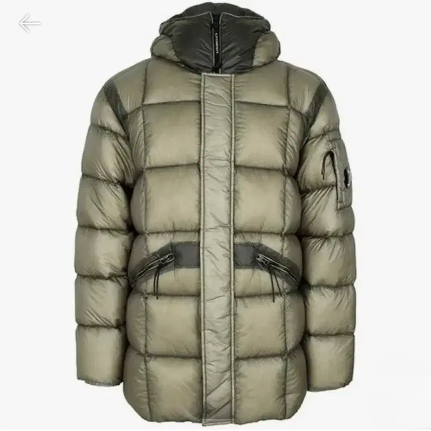 [BUNJANG] CP Company DD Shell Lens Hooded Down Long Padded Jacket / CP컴퍼니 DD쉘 렌즈 후드 다운 롱 패딩