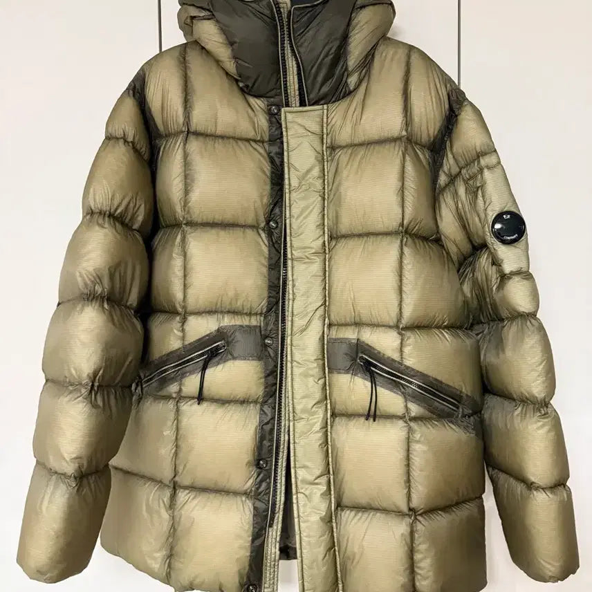 [BUNJANG] CP Company DD Shell Lens Hooded Down Long Padded Jacket / CP컴퍼니 DD쉘 렌즈 후드 다운 롱 패딩