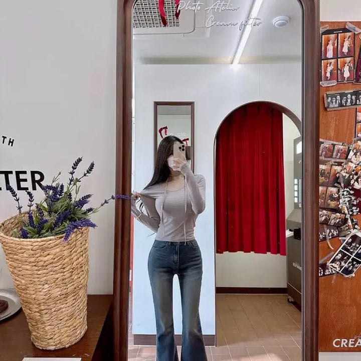 [BUNJANG] Mayoon 4-Neck Modal T-shirt / 메이윤 25ver. [자체제작] 4넥 만능 모달 티셔츠