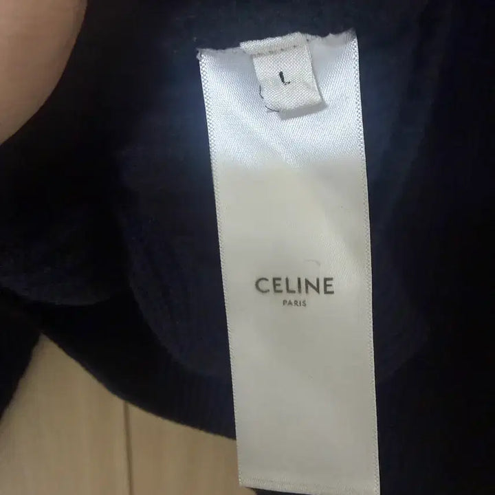 [BUNJANG] Celine Ribbed Wool Knit Hoodie Black L / 셀린느 리브드 울 니트 후드 블랙 L