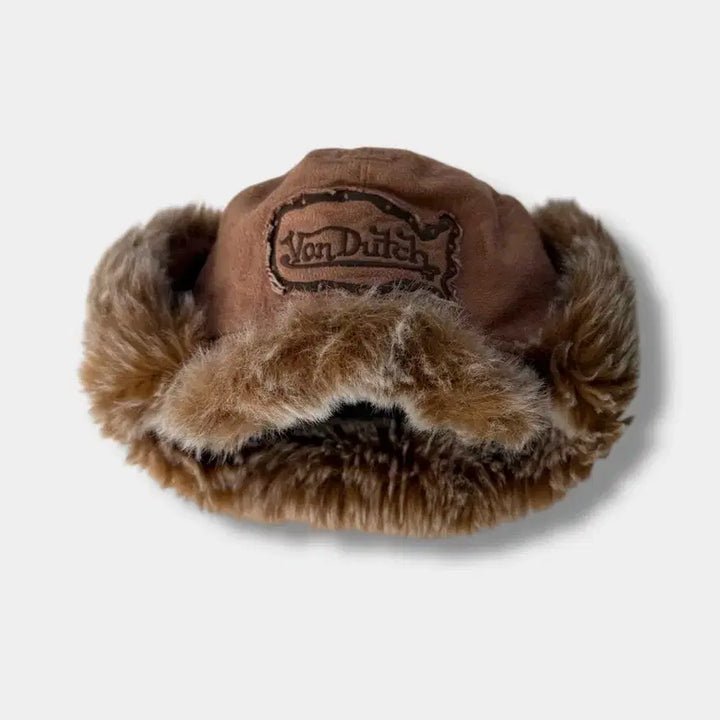 [BUNJANG] Von Dutch 00s Suede Ear Flap Cap / 본더치 00s 스웨이드 이어플랩 캡