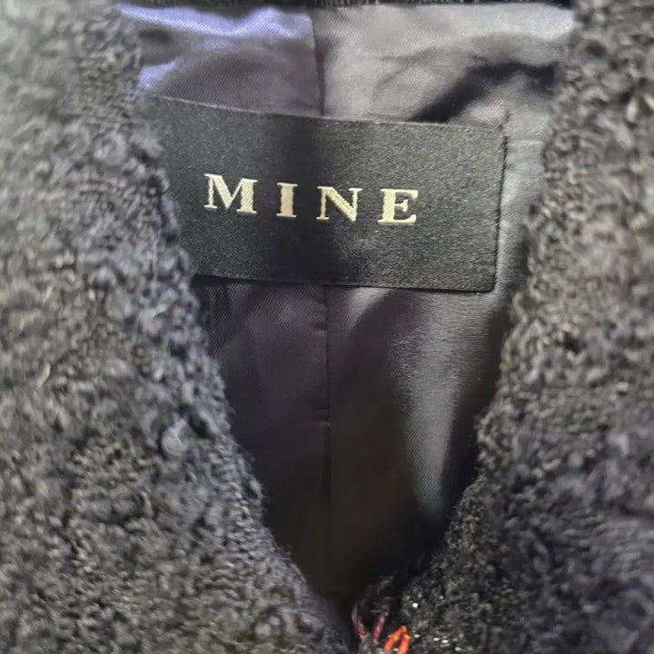 [BUNJANG] MINE Black Tweed Boucle Jacket / 한섬 MINE 마인 블랙 트위드 부클레 자켓
