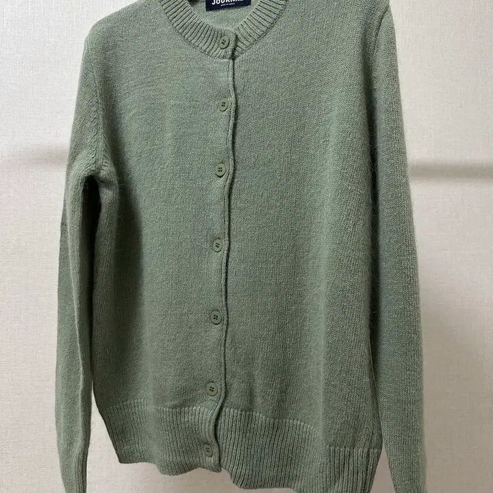 [BUNJANG] Mint Green Round Cardigan / (새상품) 톤다운된 민트색상 라운드 가디건