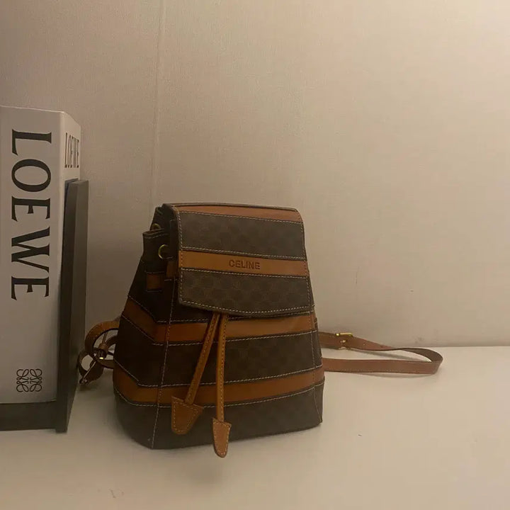 [BUNJANG] CELINE Macadam Mini Backpack / CELINE / 빈티지 셀린느 브라운 마카담 블라종 미니 백팩