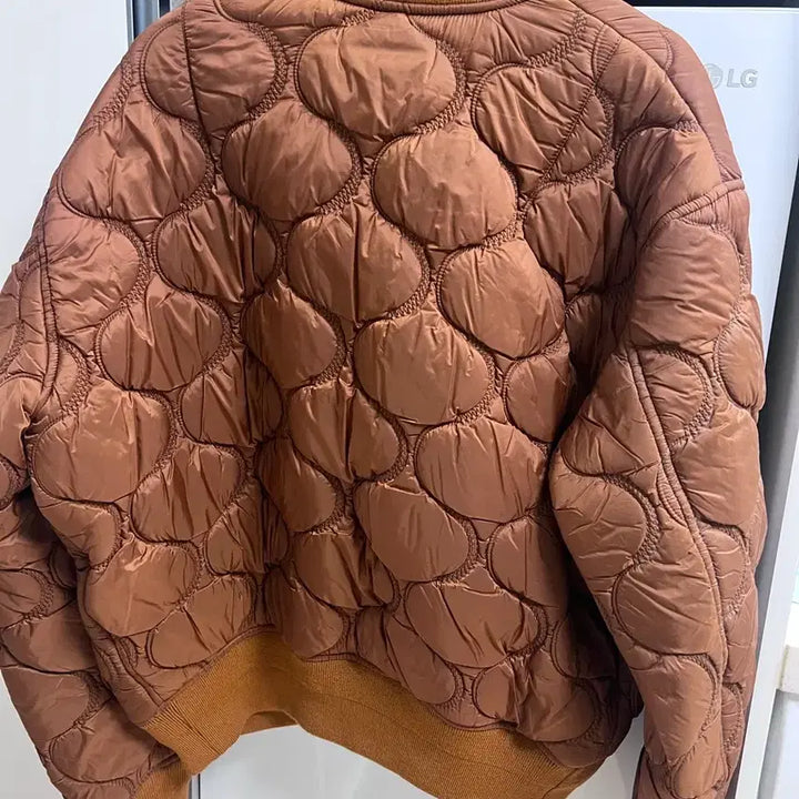 [BUNJANG] Toga Virilis Brown Quilted MA-1 Jacket 48 / 토가 비릴리스 브라운 퀼팅 ma-1 자켓 48