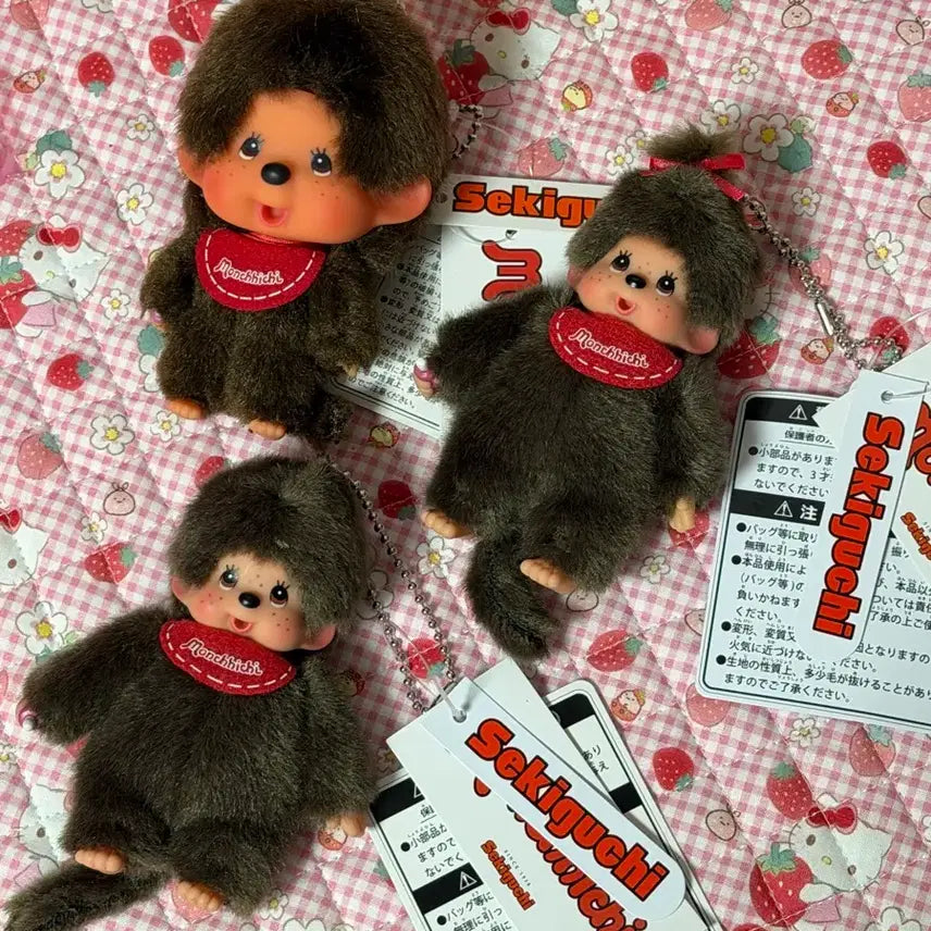 [BUNJANG] Monchhichi Doll Keyring / 일본 몬치치 인형키링 정품 새상품