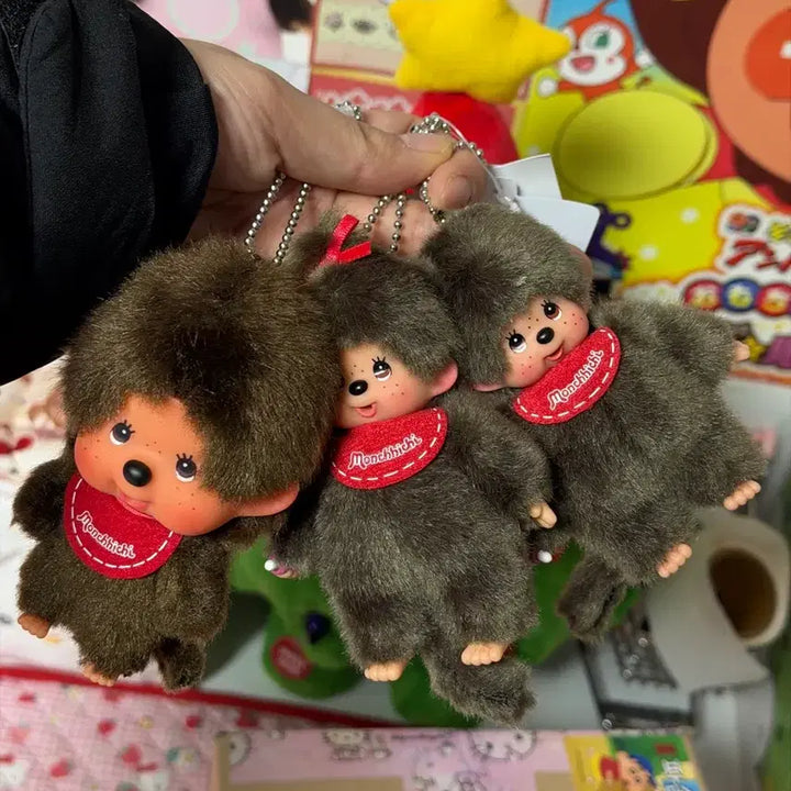 [BUNJANG] Monchhichi Doll Keyring / 일본 몬치치 인형키링 정품 새상품