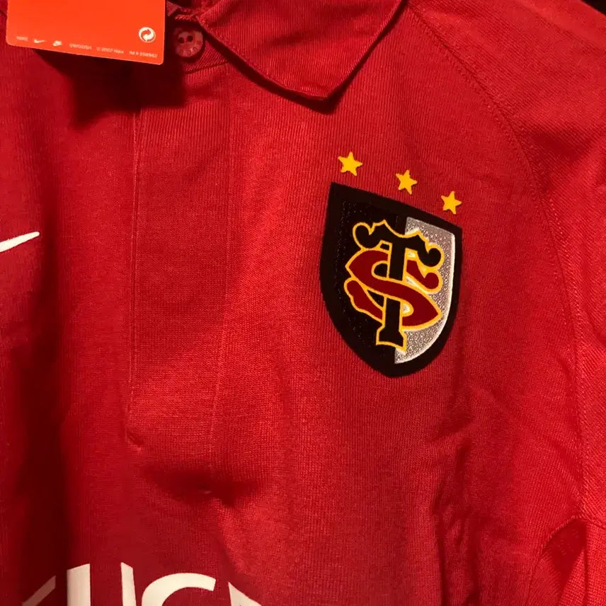 [BUNJANG] Nike Peugeot Rugby T-Shirt Red / 나이키 레드 푸조 럭비 티셔츠