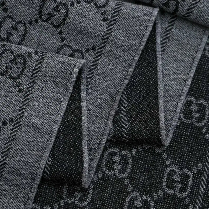 [BUNJANG] 구찌 GG 패턴 머플러 블랙 / 구찌 GG 패턴 머플러 블랙