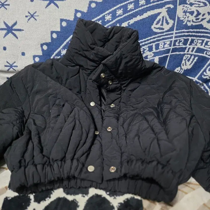 [BUNJANG] Black Short Padded Jumper / 블랙 숏 패딩 점퍼