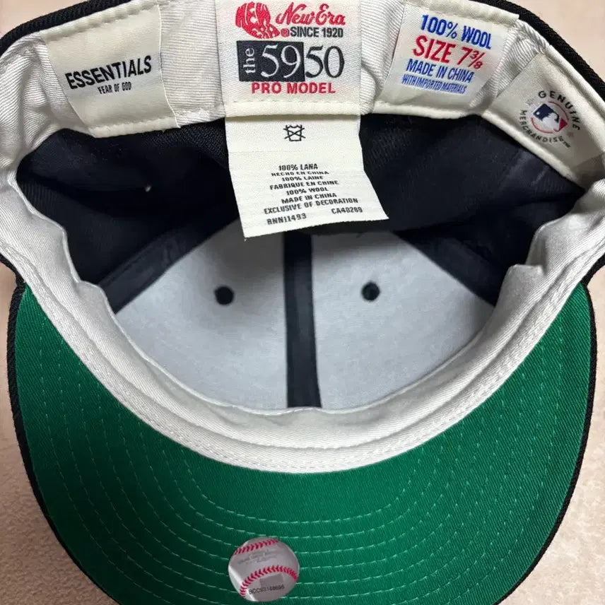 [BUNJANG] Fear of God New Era 59FIFTY Cap Black 7 3/8 / 크림 거래가 30) 뉴에라 피어오브갓 59FIFTY 캡 블랙 7 3/8