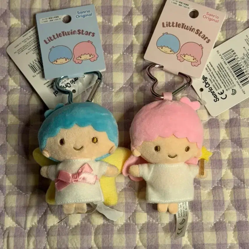 [BUNJANG] Sanrio Kiki & Lala Keyring / 산리오 리틀트윈스타 키키라라 인형 키링 새상품