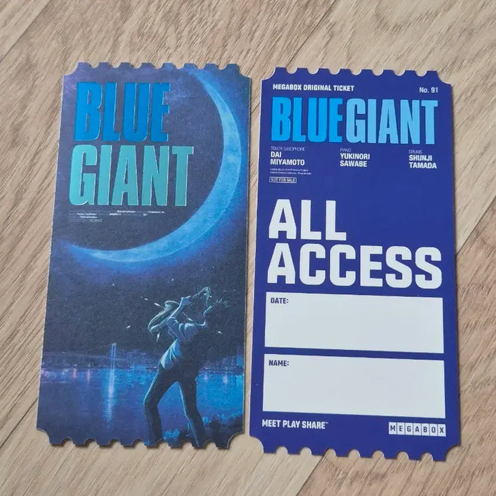 [BUNJANG] Blue Giant Original Ticket / 블루 자이언트 오리지널 티켓