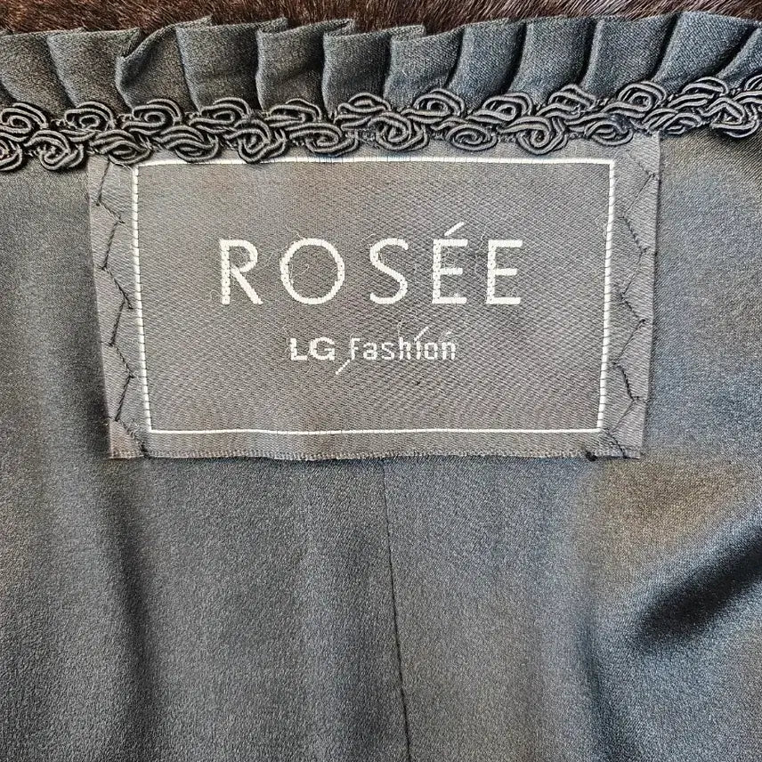 [BUNJANG] ROSEE Blackglama Stand Collar Half Mink Coat / 역시즌초특가 ROSEE로제 블랙그라마 스탠카라 하프밍크