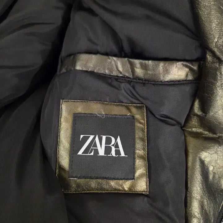 [BUNJANG] ZARA Eco Leather High Neck Blouson Jacket / 자라 에코 레더스타일 블루종
