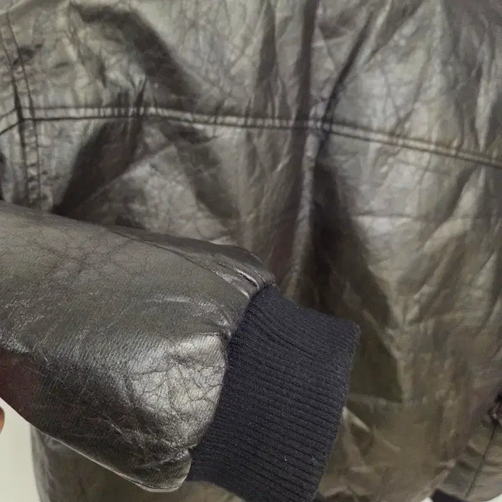 [BUNJANG] ZARA Eco Leather High Neck Blouson Jacket / 자라 에코 레더스타일 블루종