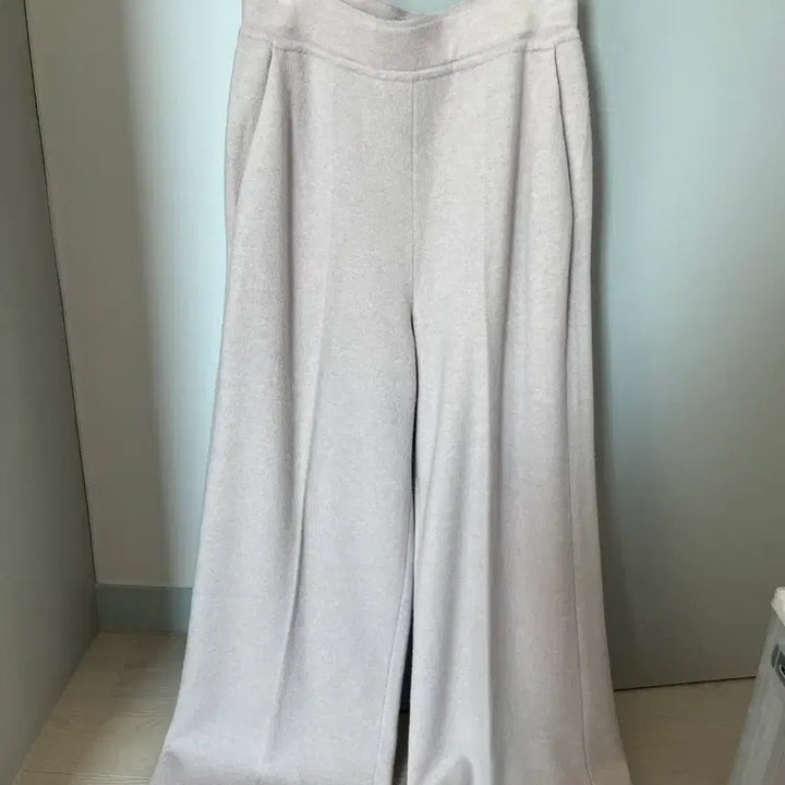 [BUNJANG] The Cashmere Cashmere Knit Wide Pants Light Pink (64) / 더캐시미어 캐시미어 니트와이드팬츠 연핑크(64)
