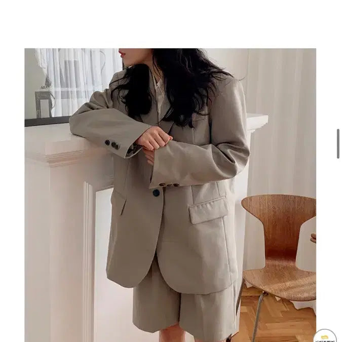 [BUNJANG] From Beginning Oversized Suit Jacket / 프롬비기닝 셋업수트 오버핏자켓 빈티지 모리걸 에프터먼데이 메이비베이비