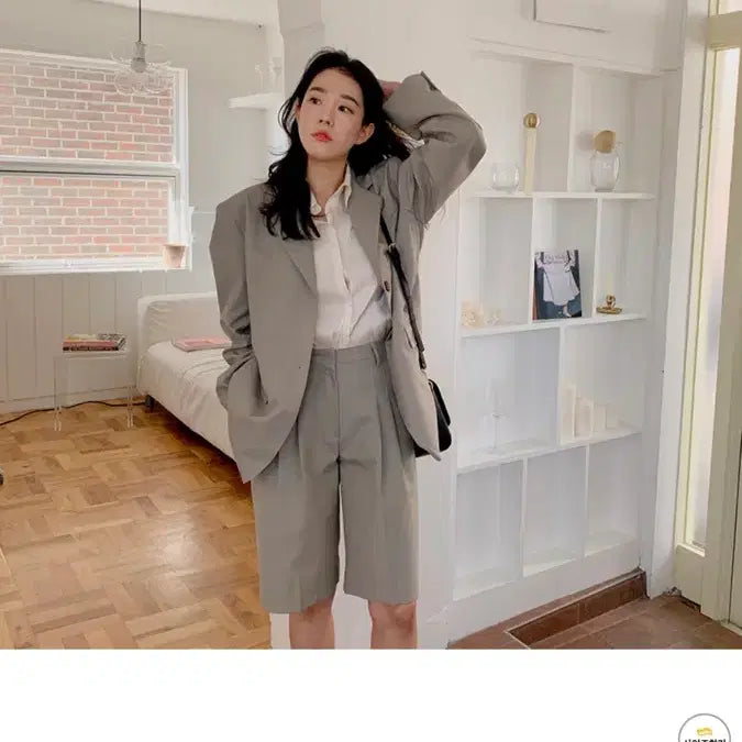 [BUNJANG] From Beginning Oversized Suit Jacket / 프롬비기닝 셋업수트 오버핏자켓 빈티지 모리걸 에프터먼데이 메이비베이비