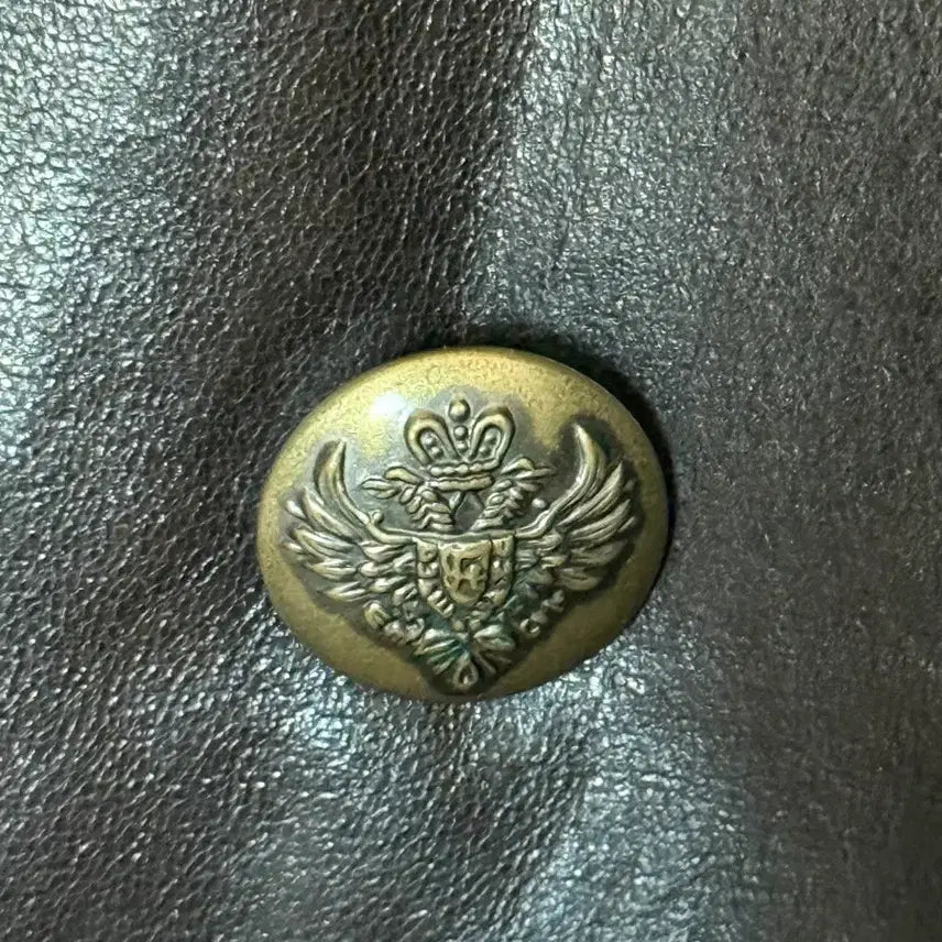 [BUNJANG] Japanese Vintage Leather Long Jacket / 재패니즈 빈티지 레더 롱자켓