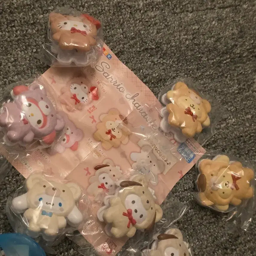 [BUNJANG] Sanrio Lattekuma Clip Gacha Full Set / 산리오 라떼쿠마 클립 가챠 풀세트