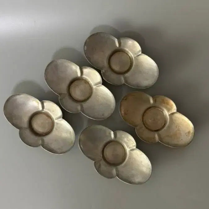 [BUNJANG] Antique Tea Table Set / 정족 주석 목과식 차탁 5점 / 잔탁 잔대 잔받침