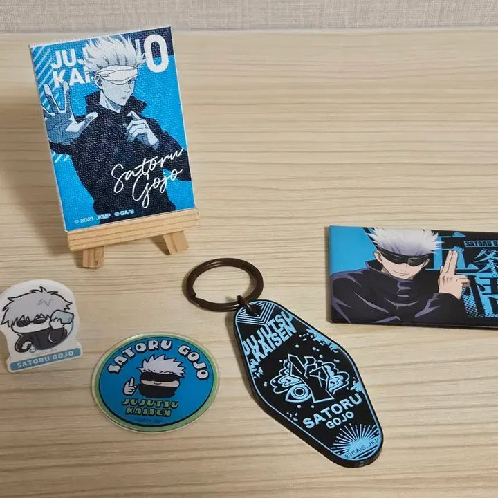 [BUNJANG] Jujutsu Kaisen Gojo Satoru Goods Bundle Set / 고죠 사토루 굿즈 5개 일괄 판매