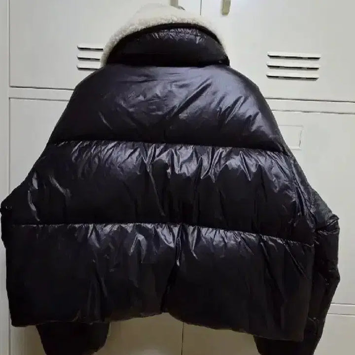 [BUNJANG] Muse Down Lambswool Fur Collar Padded Jacket - Black (M) / 뮤제 다운 램스울 퍼 카라 패딩 자켓  - 블랙,38(M)