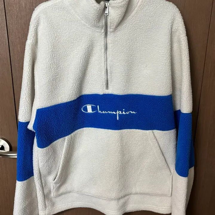 [BUNJANG] Champion Fleece Half Zip-Up Jacket / Champion 챔피온 뽀글이 하프집업 플리스 M