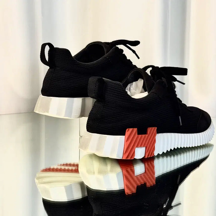 [BUNJANG] Hermes Bouncing Mesh Suede Sneakers / 에르메스 바운싱 메쉬 스웨이드 스니커즈 42 H231764ZH03