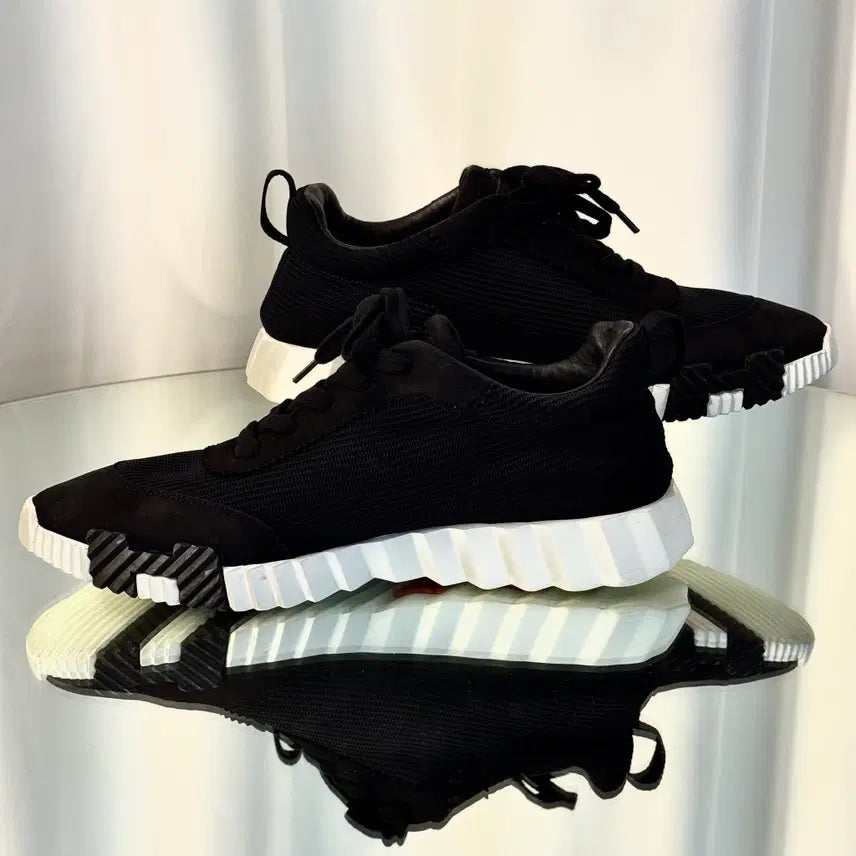 [BUNJANG] Hermes Bouncing Mesh Suede Sneakers / 에르메스 바운싱 메쉬 스웨이드 스니커즈 42 H231764ZH03