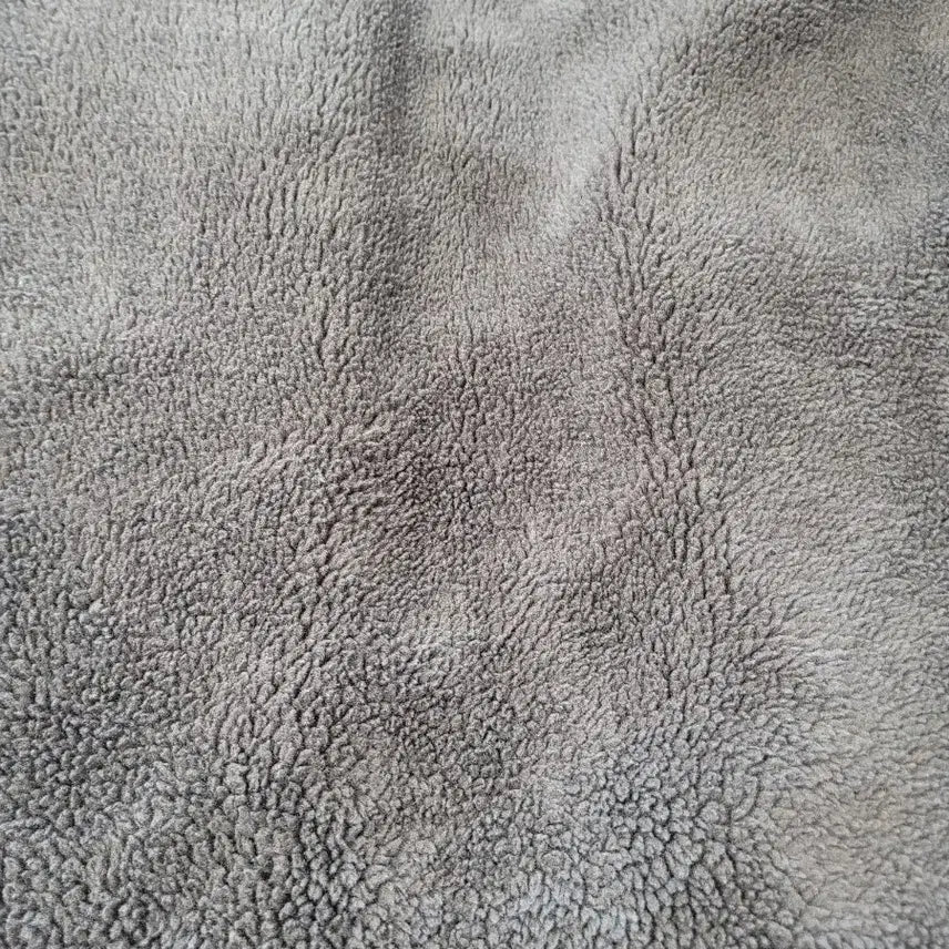 [BUNJANG] Unbranded Reversible Long Fleece Coat Jacket / 카키,블랙 양면 롱뽀글이 양털 코트 자켓