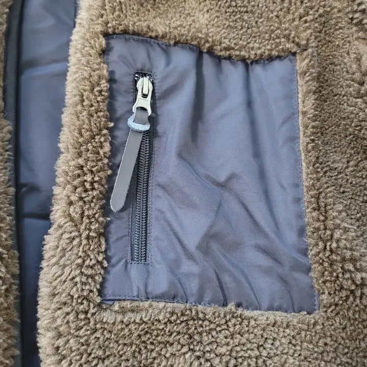 [BUNJANG] Unbranded Reversible Long Fleece Coat Jacket / 카키,블랙 양면 롱뽀글이 양털 코트 자켓