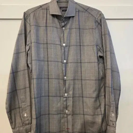 [BUNJANG] Tommy Hilfiger Check Pattern Long Sleeve Shirt / 타미힐피거 체크 긴팔 셔츠