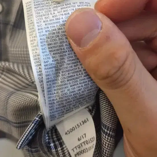 [BUNJANG] Tommy Hilfiger Check Pattern Long Sleeve Shirt / 타미힐피거 체크 긴팔 셔츠