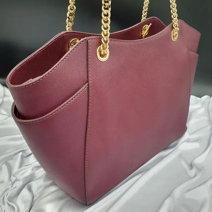 [BUNJANG] Michael Kors Chain Shoulder Bag / 마이클코어스 팬던트장식 체인 상태양호 숄더백 중고 가방 은피아노