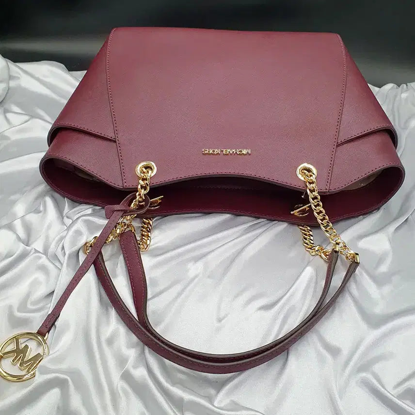 [BUNJANG] Michael Kors Chain Shoulder Bag / 마이클코어스 팬던트장식 체인 상태양호 숄더백 중고 가방 은피아노