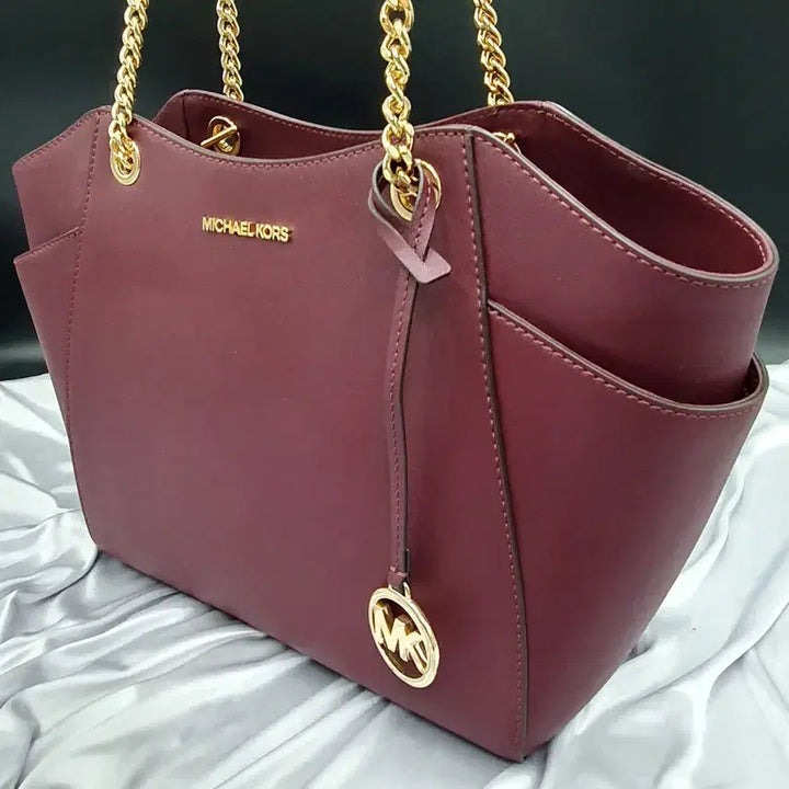 [BUNJANG] Michael Kors Chain Shoulder Bag / 마이클코어스 팬던트장식 체인 상태양호 숄더백 중고 가방 은피아노
