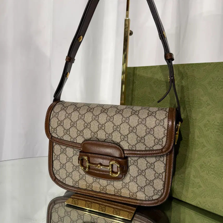 [BUNJANG] Gucci Horsebit 1955 Shoulder Crossbody Bag / 구찌 홀스빗 1955 숄더 크로스백