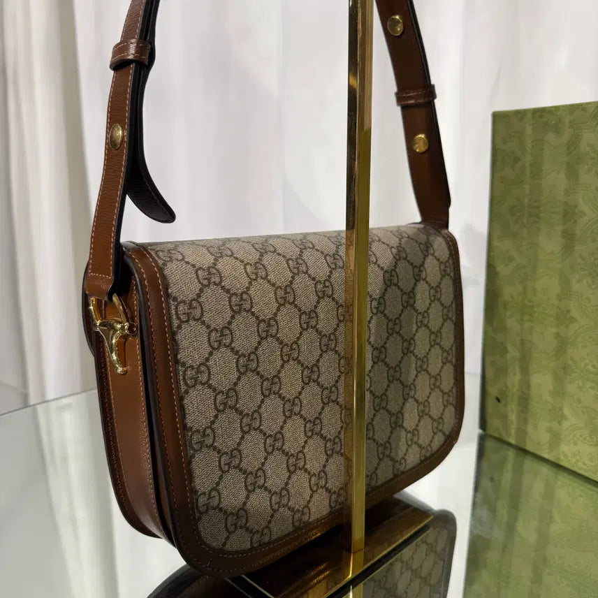 [BUNJANG] Gucci Horsebit 1955 Shoulder Crossbody Bag / 구찌 홀스빗 1955 숄더 크로스백