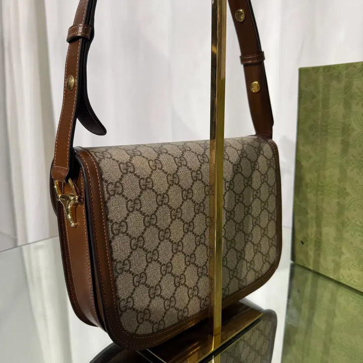 [BUNJANG] Gucci Horsebit 1955 Shoulder Crossbody Bag / 구찌 홀스빗 1955 숄더 크로스백