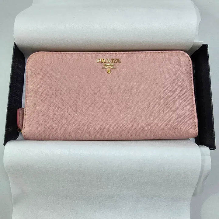 [BUNJANG] Prada Saffiano Pink Long Wallet / 프라다 사피아노 핑크 장지갑