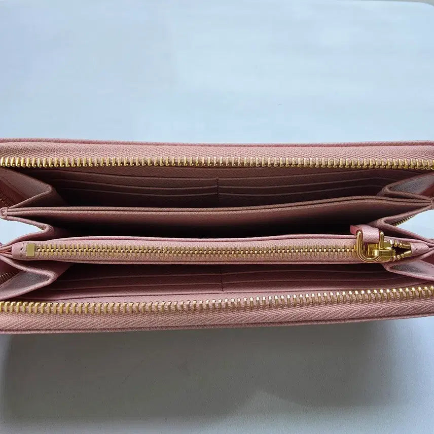[BUNJANG] Prada Saffiano Pink Long Wallet / 프라다 사피아노 핑크 장지갑