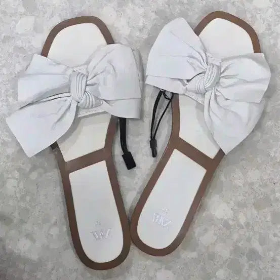 [BUNJANG] Zara Leather Ribbon Sandals 245 / 자라 천연양가죽 리본 샌들 245