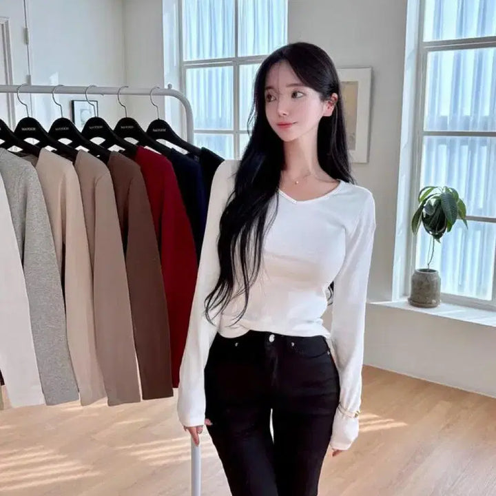 [BUNJANG] Mayoon Modal Fleece Lined T-shirt / 메이윤 24ver. [자체제작] 모달 속기모 티셔츠 4종