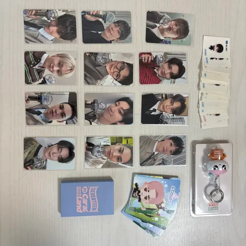 [BUNJANG] SEVENTEEN 2025 Carat Zone + Puzzle SEVENTEEN + Ttibuseal 21pcs + Bongbong Keyring Bundle Set / [세븐틴] 2025 캐랜 캐럿존+퍼즐세븐틴+띠부실 21장+봉봉이 키링