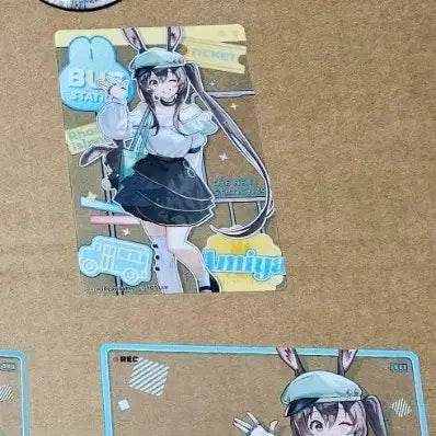 [BUNJANG] Arknights Winter Invitation Amiya Photocard Badge Set / 명일방주 겨울의 초대장 팝업 아미야 포카 뱃지