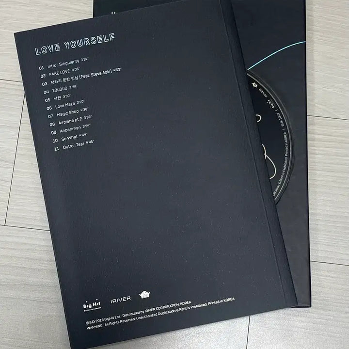 방탄소년단 Love Yourself Tear 앨범